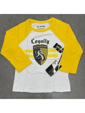 Hot Topic Harry Potter Hufflepuff Long Sleeve Kids T Shirt